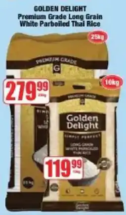 Boxer Golden Delight Premium Grade Long Grain White Parboiled Thai Rice offer
