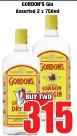 Boxer GORDON'S Gin Assorted offer