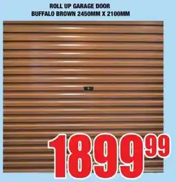 Boxer Build ROLL UP GARAGE DOOR BUFFALO BROWN offer