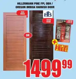 Boxer Build Hillermann Pine FPL OBH / Oregon Imbuia Varnish Door offer