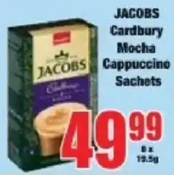 Boxer JACOBS Cardbury Mocha Cappuccino Sachets offer