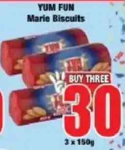 Boxer YUM FUN Marie Biscuits offer