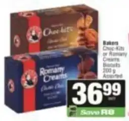 SuperSpar Bakers Choc-Kits or Romany Creams Biscuits Assorted offer