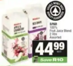 SuperSpar SPAR 100% Fruit Juice Blend Assorted offer