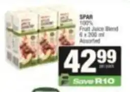 SuperSpar SPAR 100% Fruit Juice Blend Assorted offer