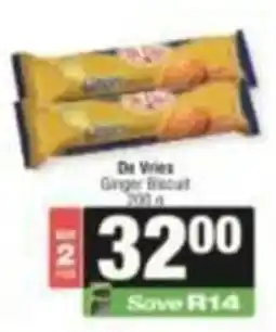 SuperSpar De Vries Ginger Biscuit offer