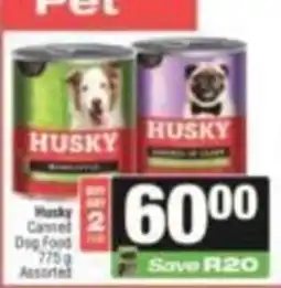 SuperSpar Husky Canned Dog Food Assorted offer