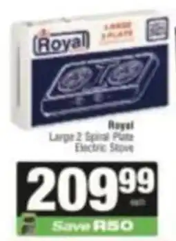 SuperSpar Royal Large 2 Spiral Plate Electric Stove offer