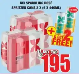 Boxer Liquors KIX Sparkling Rosé Spritzer offer