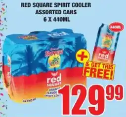 Boxer Liquors Red Square Spirit Cooler Assorted offer