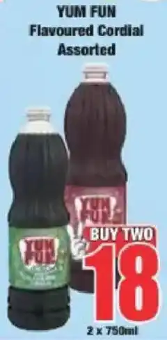Boxer YUM FUN Flavoured Cordial Assorted offer