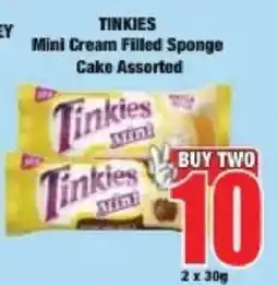Boxer Tinkies Mini Cream Filled Sponge Cake Assorted offer