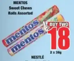 Boxer MENTOS Sweet Chews Rolls Assorted offer