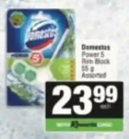 SuperSpar Domestos Power 5 Rim Block Assorted offer