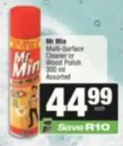 SuperSpar Mr Mie Multi-Surface Cleaner or Wood Polish Assorted offer