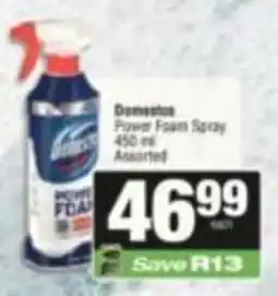 SuperSpar Domestos Power Foam Spray Assorted offer