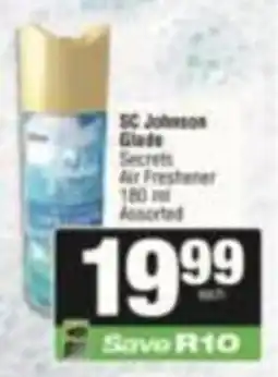 SuperSpar SC Johnson Glade Secrets Air Freshener Assorted offer