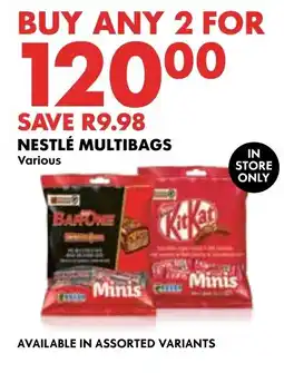 Woolworths Nestlé Multibags Assorted offer