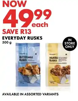 Woolworths Everyday Rusks offer