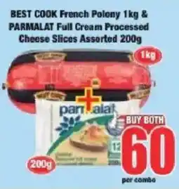 Boxer BEST COOK French Polony & PARMALAT Full Cream Processed Cheese Slices Assorted offer