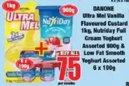 Boxer DANONE Ultra Mel Vanilla Flavoured Custard Assorted offer