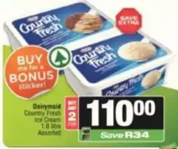 SuperSpar Dairymaid Country Fresh Ice Cream Assorted offer
