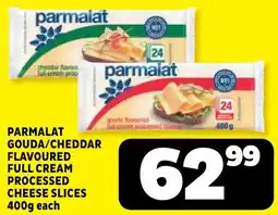 Usave Parmalat Gouda/Cheddar Flavoured Full Cream Processed Cheese Slices offer