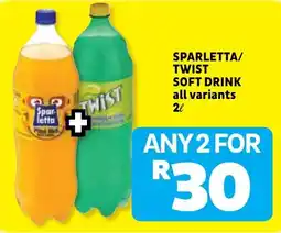Usave Sparletta/Twist soft drink offer