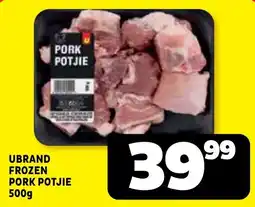 Usave UBRAND FROZEN PORK POTJIE offer