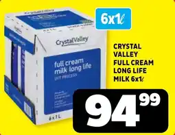 Usave Crystal Valley full cream milk long life offer