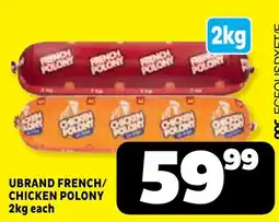 Usave UBRAND FRENCH/CHICKEN POLONY offer