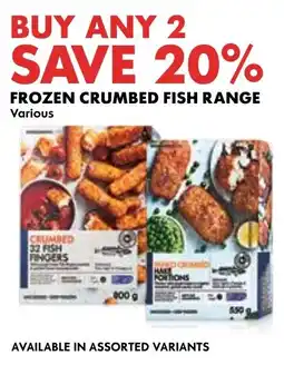 Woolworths Frozen Crumbed Fish Range offer