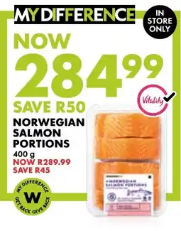 Woolworths Norwegian Salmon Portions offer