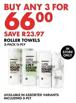 Woolworths Super Absorbent Roller Towel Assorted offer