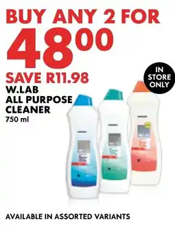 Woolworths W.LAB ALL PURPOSE CLEANER offer