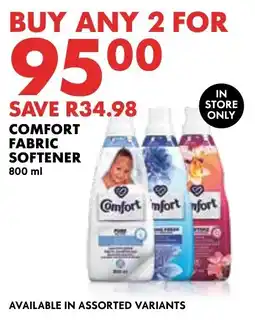 Woolworths Comfort Fabric Softener offer