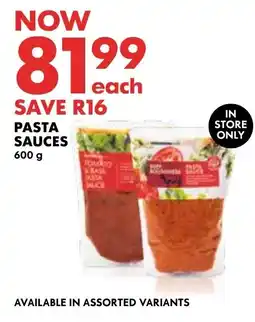Woolworths Pasta Sauces offer