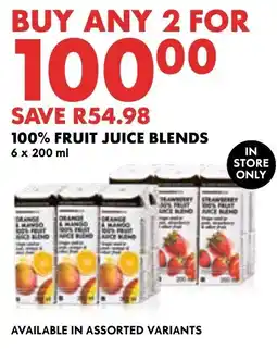 Woolworths 100% Fruit Juice Blends Assorted offer