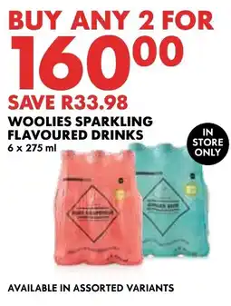 Woolworths Woolies Sparkling Flavoured Drinks Assorted offer