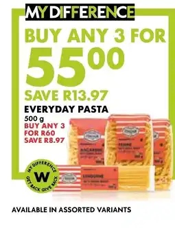 Woolworths Everyday Pasta offer