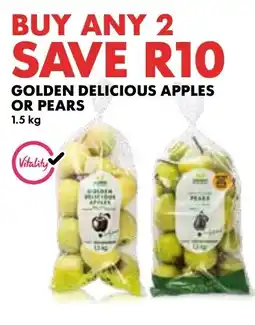 Woolworths Golden Delicious Apples or Pears offer