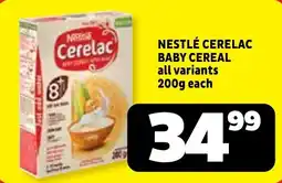 Usave Nestlé Cerelac Baby Cereal offer