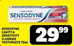 Usave Sensodyne Cavity & Sensitivity Fluoride Toothpaste offer