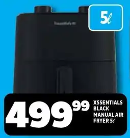 Usave Xsentials Black Manual Air Fryer offer