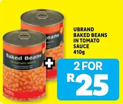 Usave UBRAND Baked Beans in Tomato Sauce offer