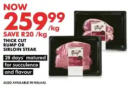 Woolworths Thick Cut Rump or Sirloin Steak offer