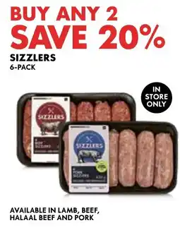 Woolworths Sizzlers 6-PACK offer
