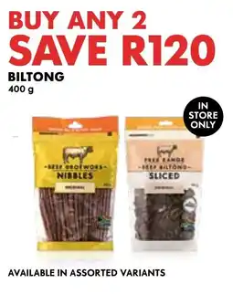 Woolworths Biltong offer