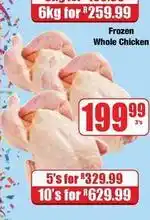 Boxer Frozen - whole chicken offer