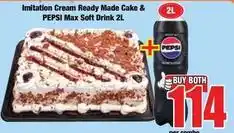 Boxer Pepsi - imitation cream ready made cake & soft drink offer